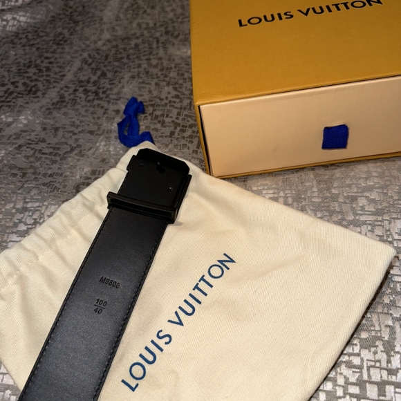 Louis Vuitton Black Checkered Graphite Belt - Picture 4 of 7